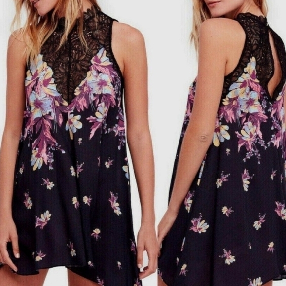 Free people Marsha  lace boho slipdress size extra small. - Picture 2 of 13
